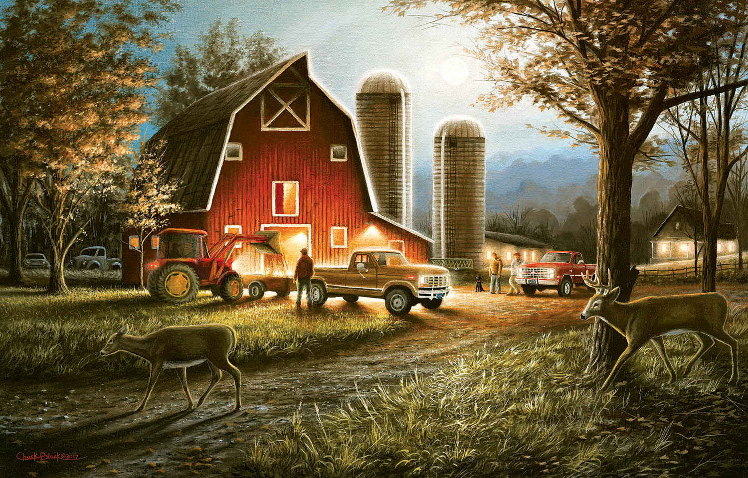 Harvest Nights - 550pc Jigsaw Puzzle by SunsOut (55193) - Otto's Granary