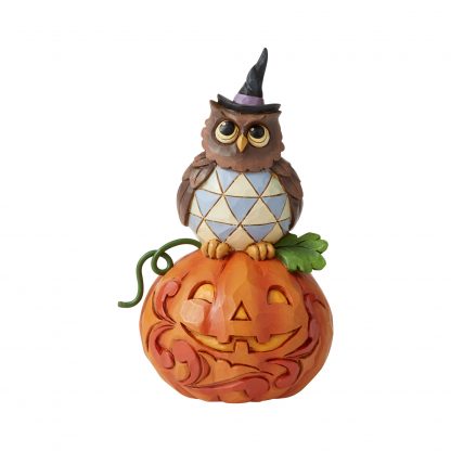 Mini Owl With Pumpkin By Jim Shore Heartwood Creek 6006704 2