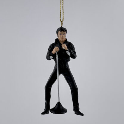 Elvis Presley Wearing All Black 2 1 2 Inch Resin Ornament