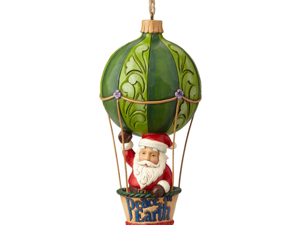 Enesco 6001511 Santa in a Hot Air Balloon Multicolor for sale online 