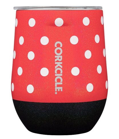 Stemless 12oz Minnie Mouse Polka Dot Red By Corkcicle 2