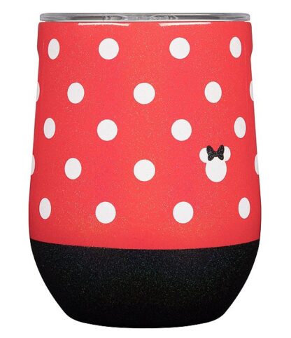 Stemless 12oz Minnie Mouse Polka Dot Red By Corkcicle 3