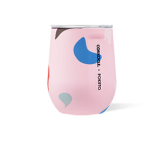Stemless 12oz Poketo Pink Party By Corkcicle