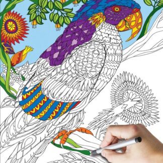 Parrot Coloring 300pc Puzzle By White Mountain 1200pz 2