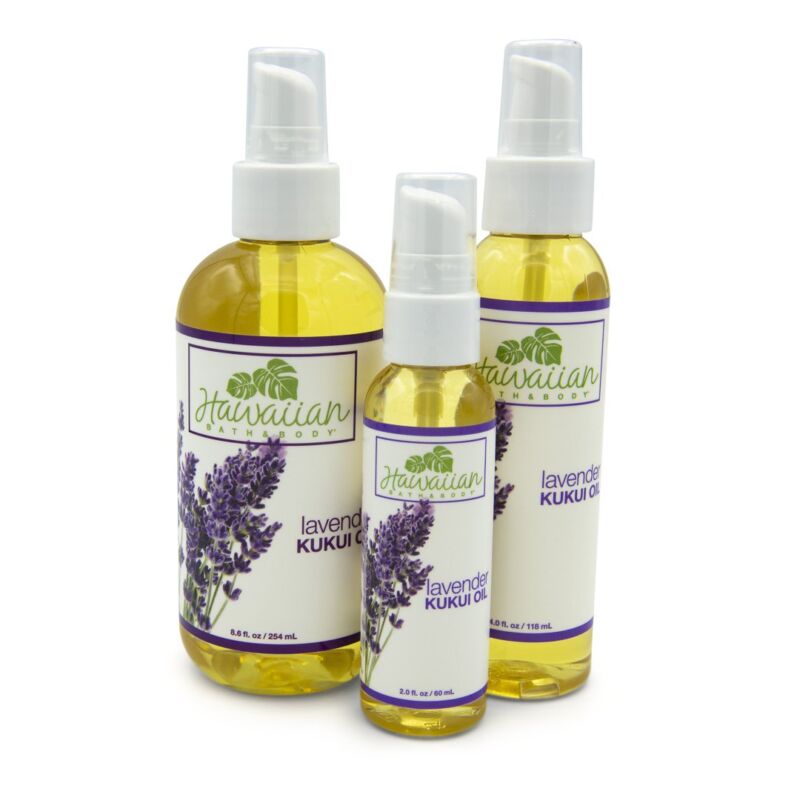 2oz Lavender Kukui Oil By Hawaiian Bath Body