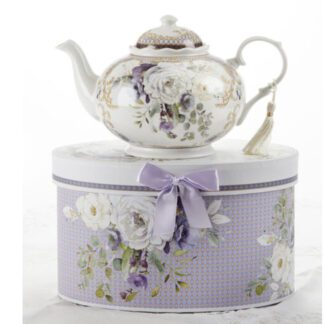 Purple Elegance Porcelain Tea Pot 8150 7