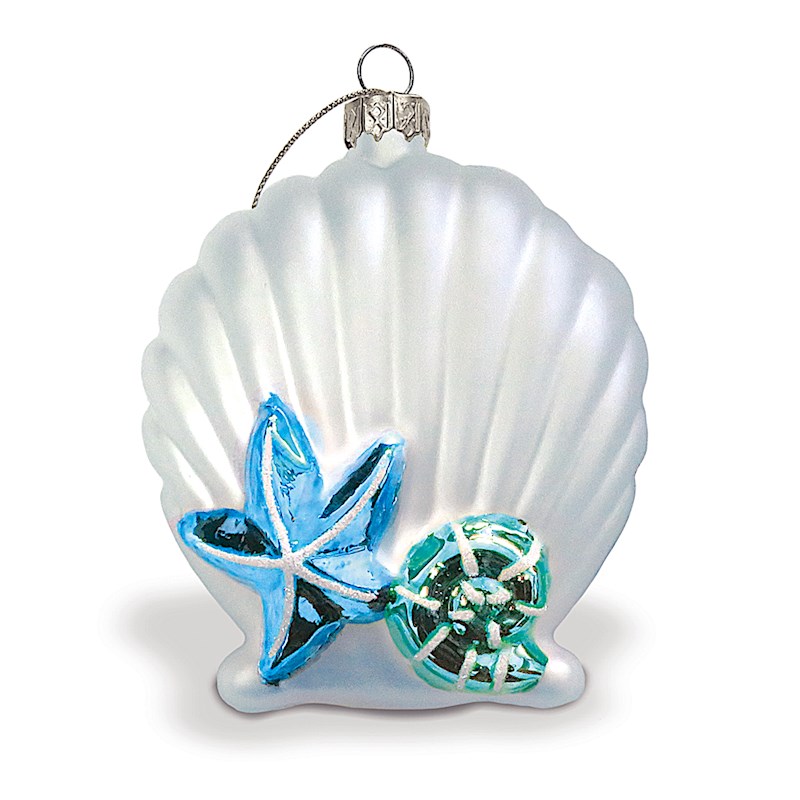 Silver Seashell Elegance Ornament By Island Heritage 13945000