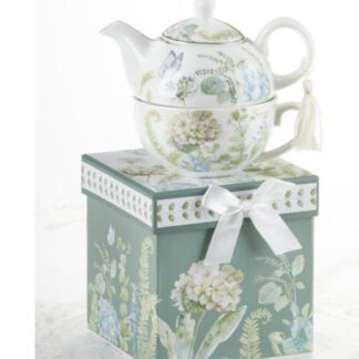 Blue Hydrangea Porcelain Tea For One 8149 4