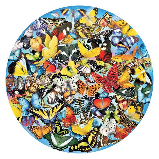 Butterflies In The Round 1000pc Puzzle By Sunsout 34953