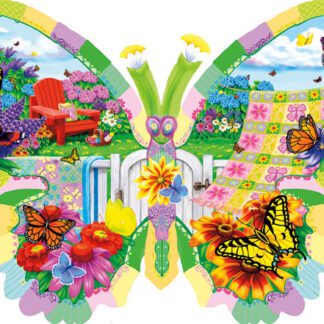 Butterfly Summer 1000pc Shaped Puzzle By Sunsout 96152