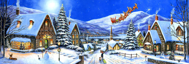 Christmas Town 500pc Jigsaw Puzzle By Sunsout 62103