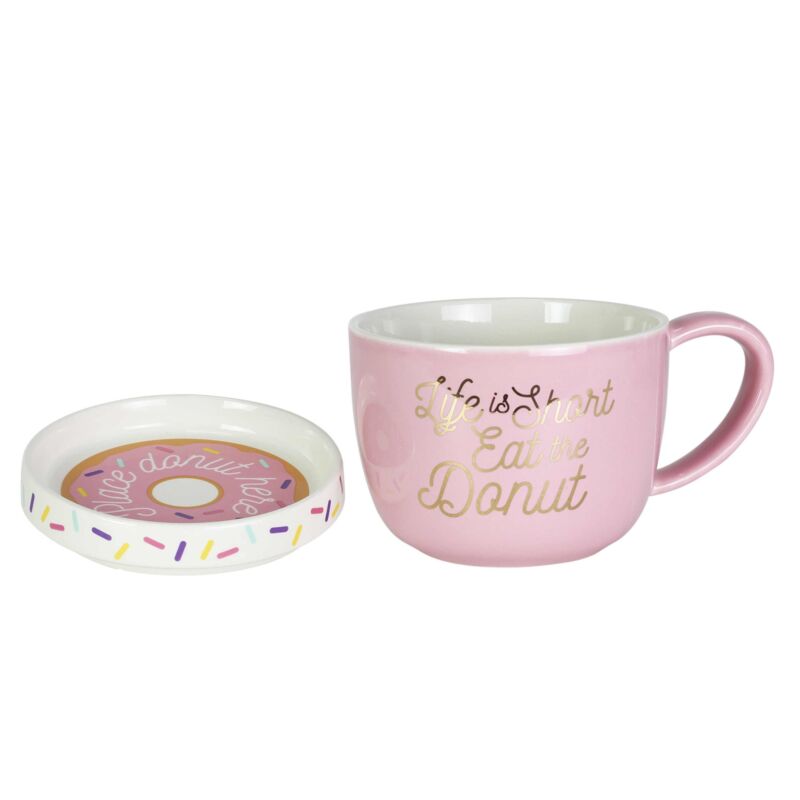 Eat A Donut Mug Warmer Set By Our Name Is Mud 6003670