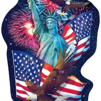 Freedom Light 1000pc Shaped Puzzle By Sunsout 97016