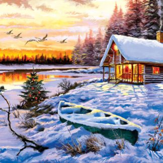 Log Cabin 550pc Jigsaw Puzzle By Sunsout 52766