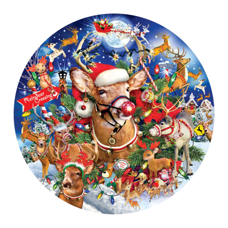 Reindeer Madness 1000pc Puzzle By Sunsout 35114