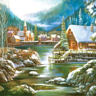 Snowy Harbor 550pc Jigsaw Puzzle By Sunsout 49042