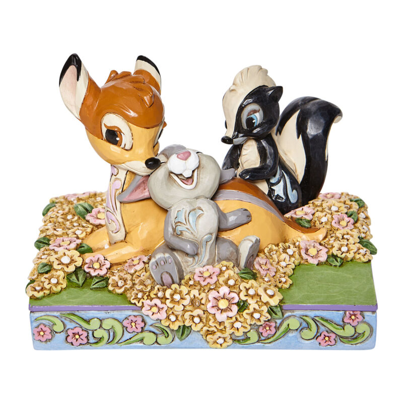 Bambi And Friends In Flowers Childhood Friends Disney Traditions By Jim Shore 6008318