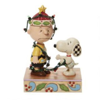 Charlie Brown Tangled Lights Peanuts By Jim Shore 6008954 2