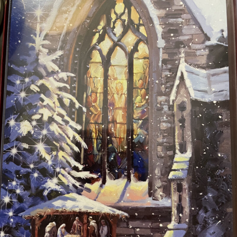 Christmas Church Window Boxed Christmas Cards By Leanin Tree C75016