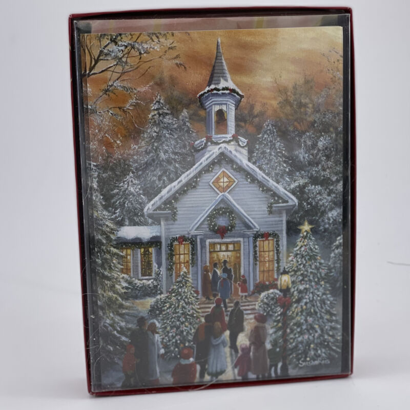 Christmas Eve Going To Church Boxed Christmas Cards By Leanin Tree C74752