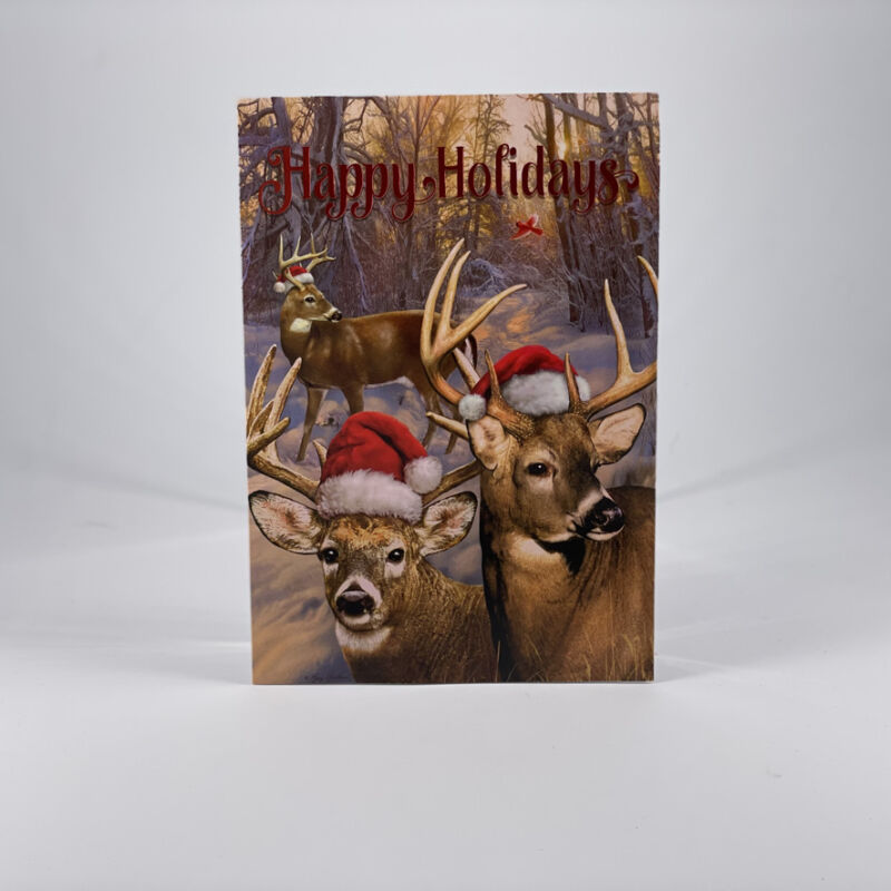 Christmas Money Card Happy Holidays With Deer 2