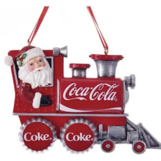 Coca Cola Santa Train 2 1 2 Inch Resin Ornament