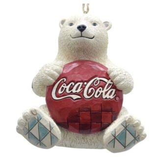 Coke Polar Bear With Coke Logo Hanging Ornament By Jim Shore 4059722 2