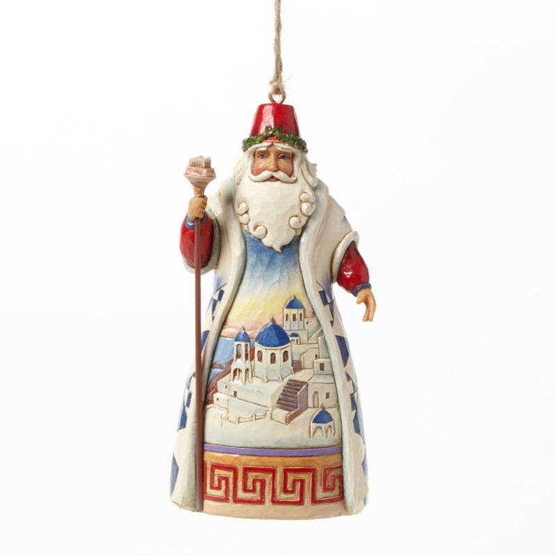 Greece Santa Ornament By Jim Shore 4041112 2