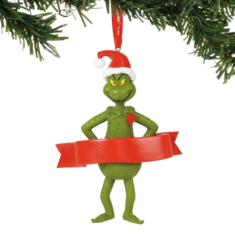 Grinch Personalizable Christmas Ornament Dr Seuss By Department 56 6000306