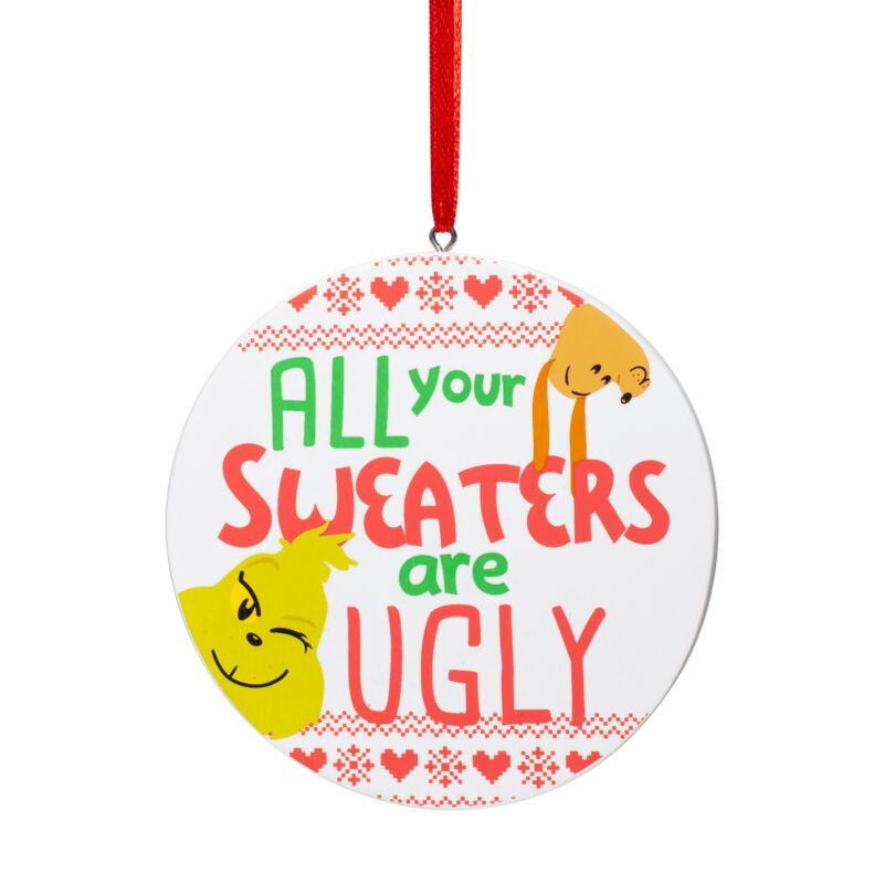 Grinch Ugly Sweater Ornament Grinch By Department 56 6006806 2