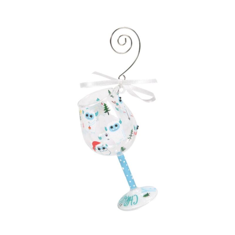 Is It Christmas Yeti Mini Wine Glass Ornament By Lolita 6007850 2