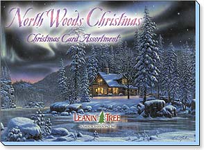 North Woods Christmas Boxed Cards By Leanin Tree Ast90236