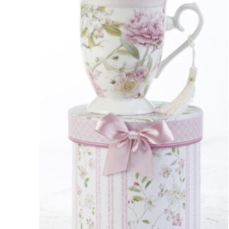 Pink Peony Porcelain Mug 8148 6 2