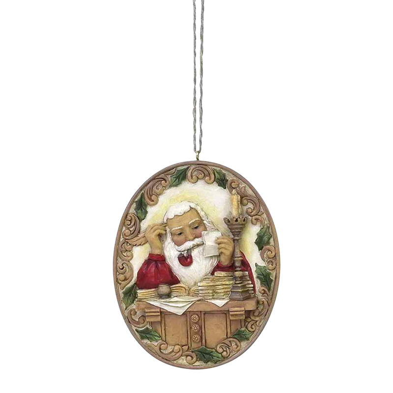 Santa At Desk Ornament By Saturday Evening Post By Jim Shore 6004492 2