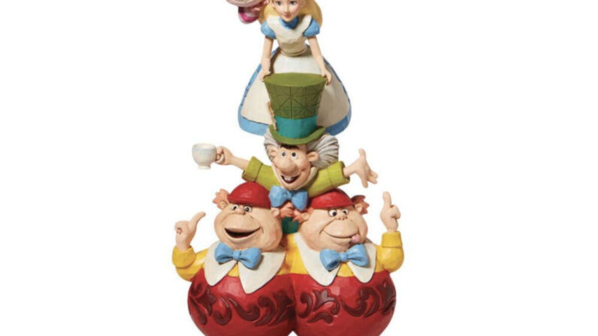 Set Of 6 Disney Alice In Wonderland Figurines