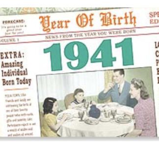 Birthday Card Year Of Birth You Were The Main Event In 1941 2
