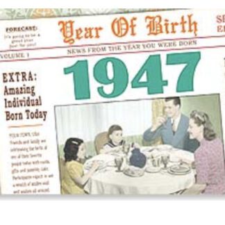 Birthday Card Year Of Birth You Were The Main Event In 1947 2