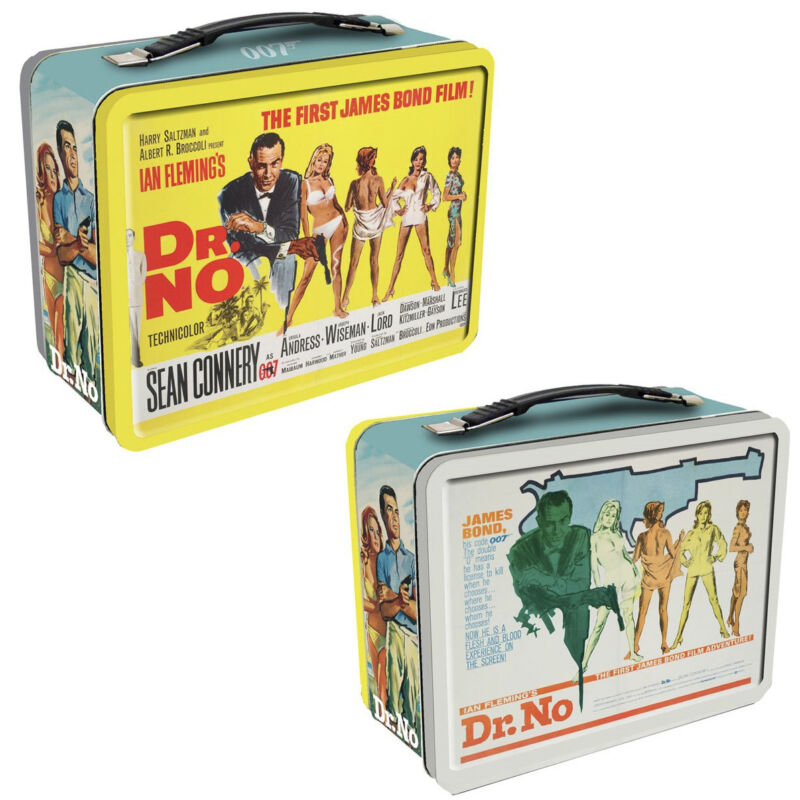 James Bond Dr No Tin Tote Classic Lunch Box Style