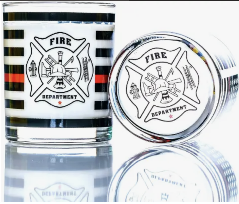 Thin Red Line Firefighter Whiskey Glasses