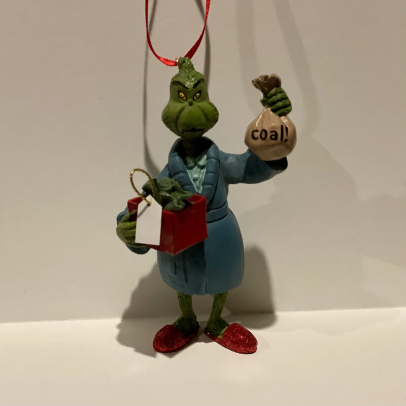 Grinch Grinch With Coal Ornament By Department 56 4052413