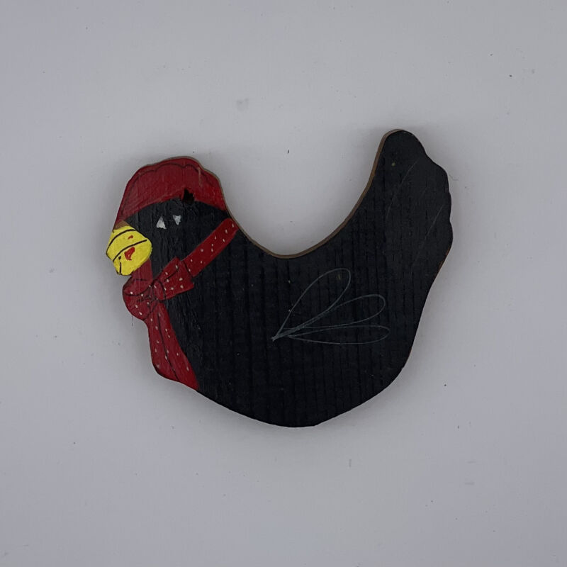 Chicken With Red Scarf Wtg Ornament