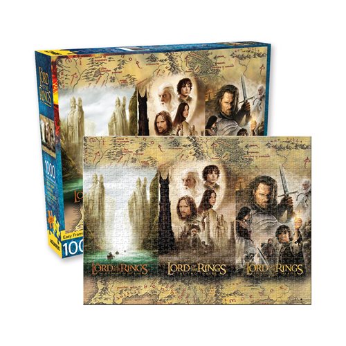 Lord Of The Rings Triptych 1000pc Puzzle By Aquarius