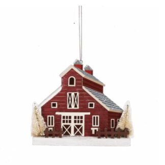 Red Barn Ornament By Midwest Cbk 153130
