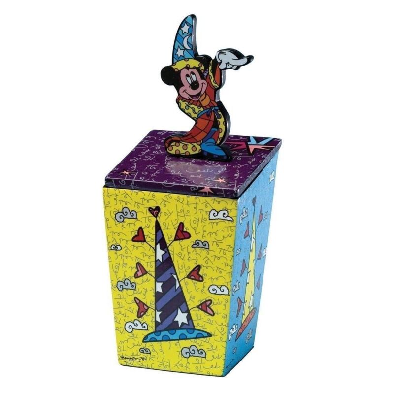 Sorcerer Mickey Lidded Box From Fantasia By Britto 4019378